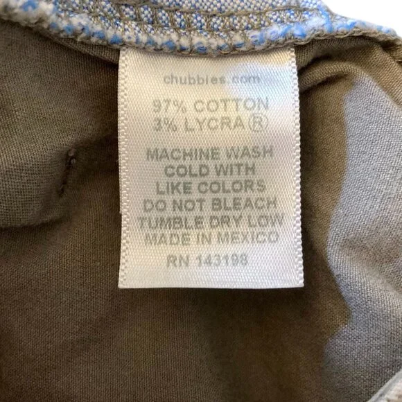 CHUBBIES Boomshakalaka Chino Shorts 7" Size L Taupe - Picture 6 of 6